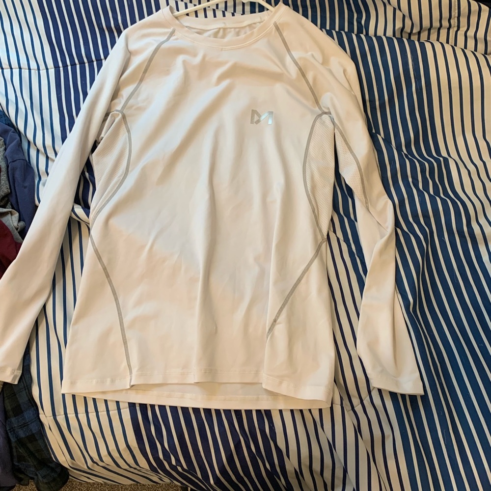 Long sleeve compression shirt.